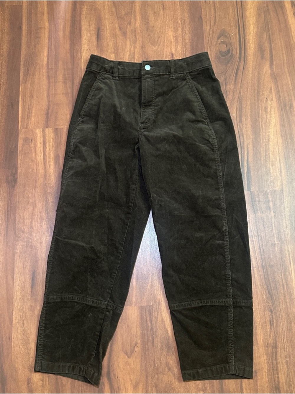 Everlane Dark Brown Corduroy Relaxed Tapered Trousers